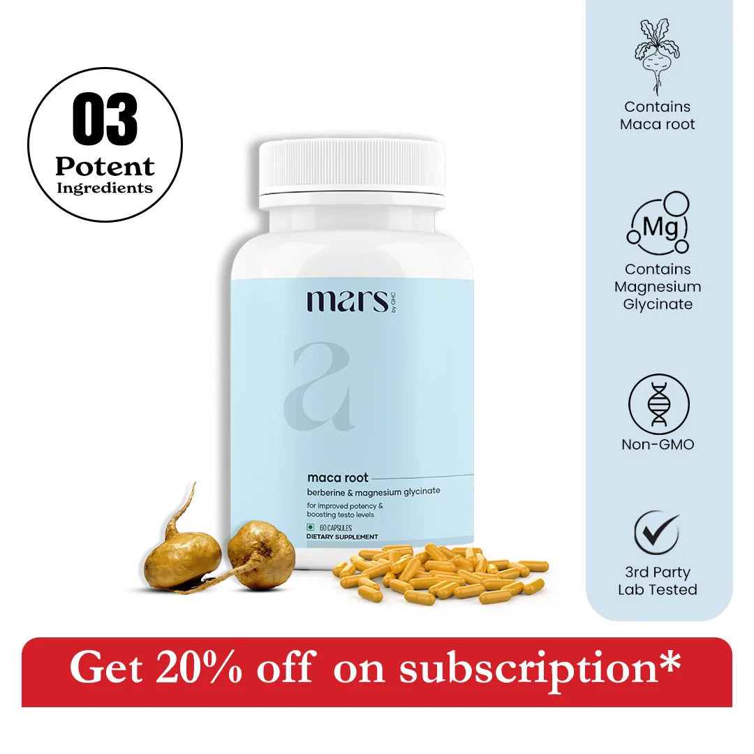 Maca Root Capsules with Ginseng & Magnesium | Mars – Mars By GHC