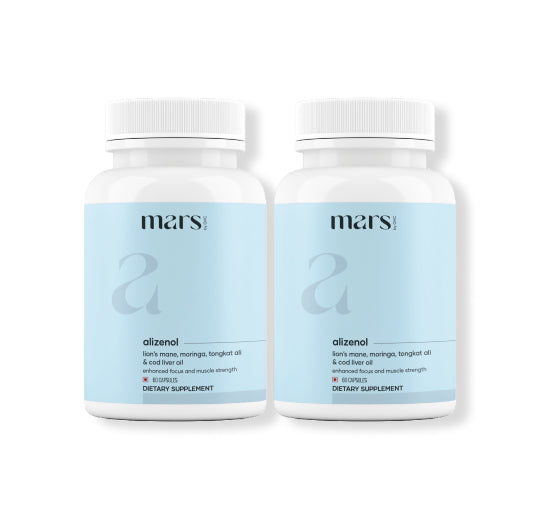 Mars Alizenol Capsules with Lion’s Mane, Tongkat Ali & Cod Liver Oil – Drive, Stamina & Performance Confidence Support (60N)