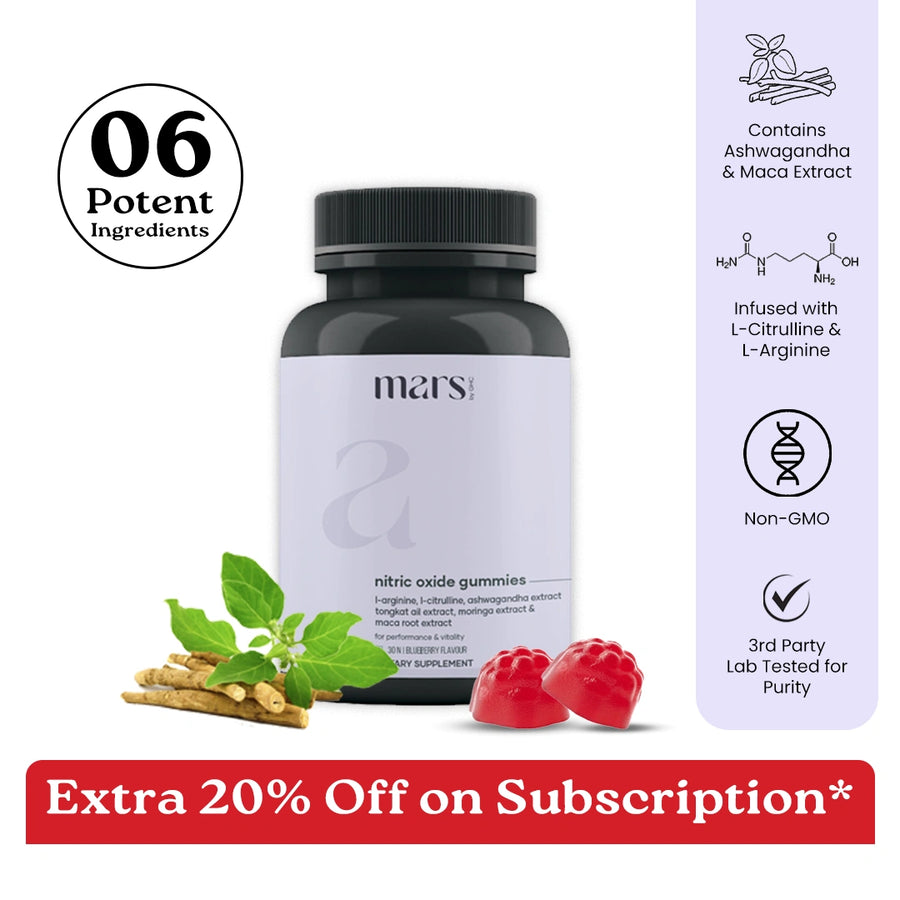 Nitric Oxide Gummies for Circulation & Stamina | Mars – Mars By GHC