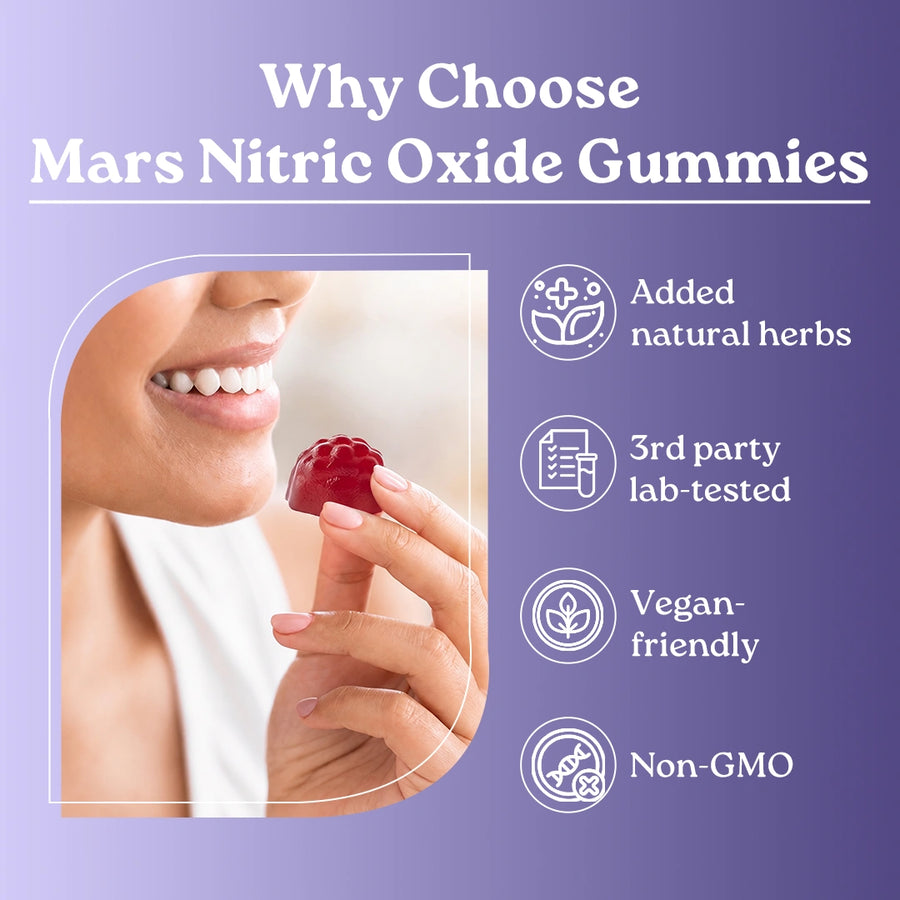 Nitric Oxide Gummies for Circulation & Stamina | Mars – Mars By GHC