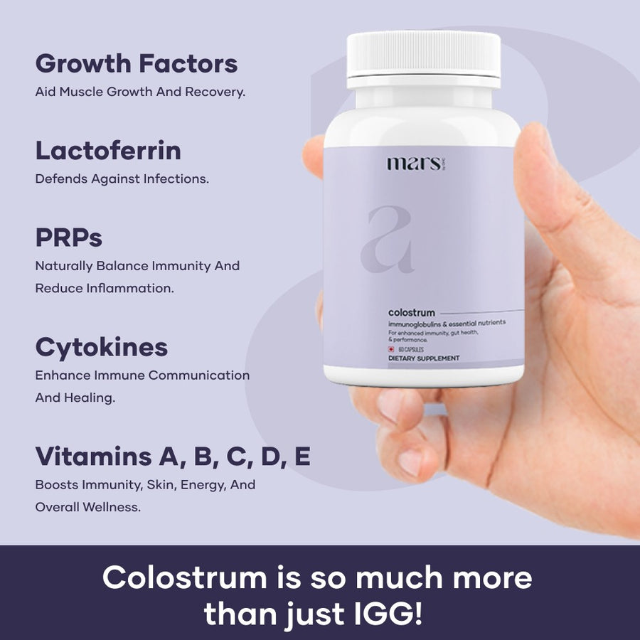 Mars Colostrum Capsules – Immune Boost, Gut Health, and Muscle Recovery Support