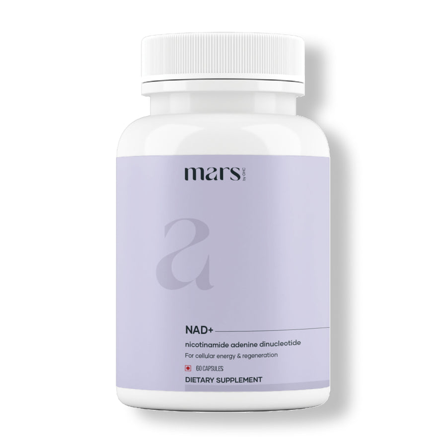 Mars NAD+ Capsules with NR, NMN & Vitamin B3 – Cellular Energy, Brain Health & Resilience Support (60N)