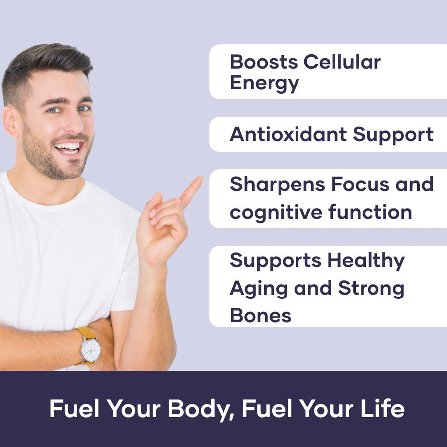 Mars NAD+ Capsules with NR, NMN & Vitamin B3 – Cellular Energy, Brain Health & Resilience Support (60N)