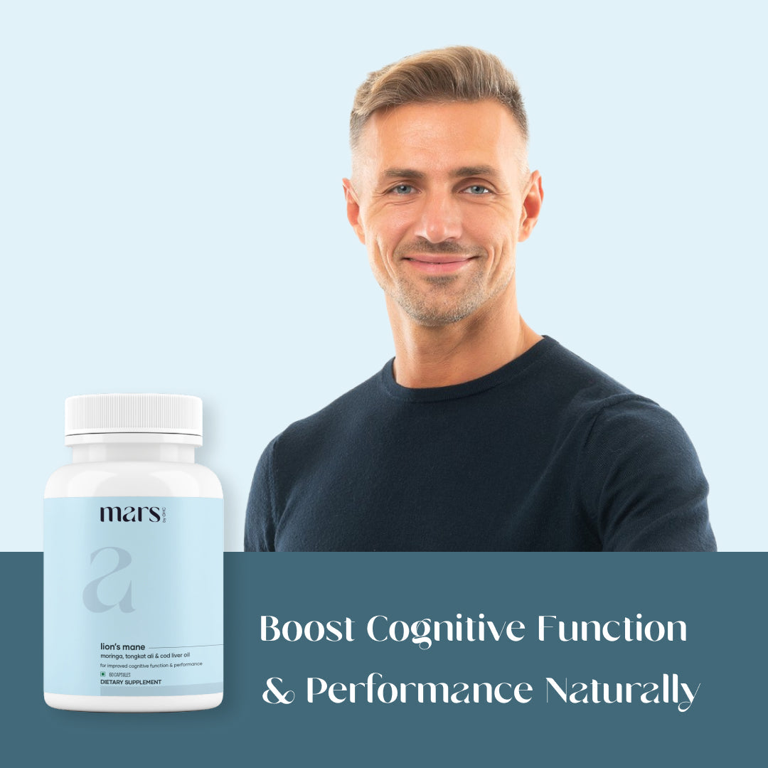 Mars Pure Lion's Mane Caps: Powered with Moringa, Tongkat Ali