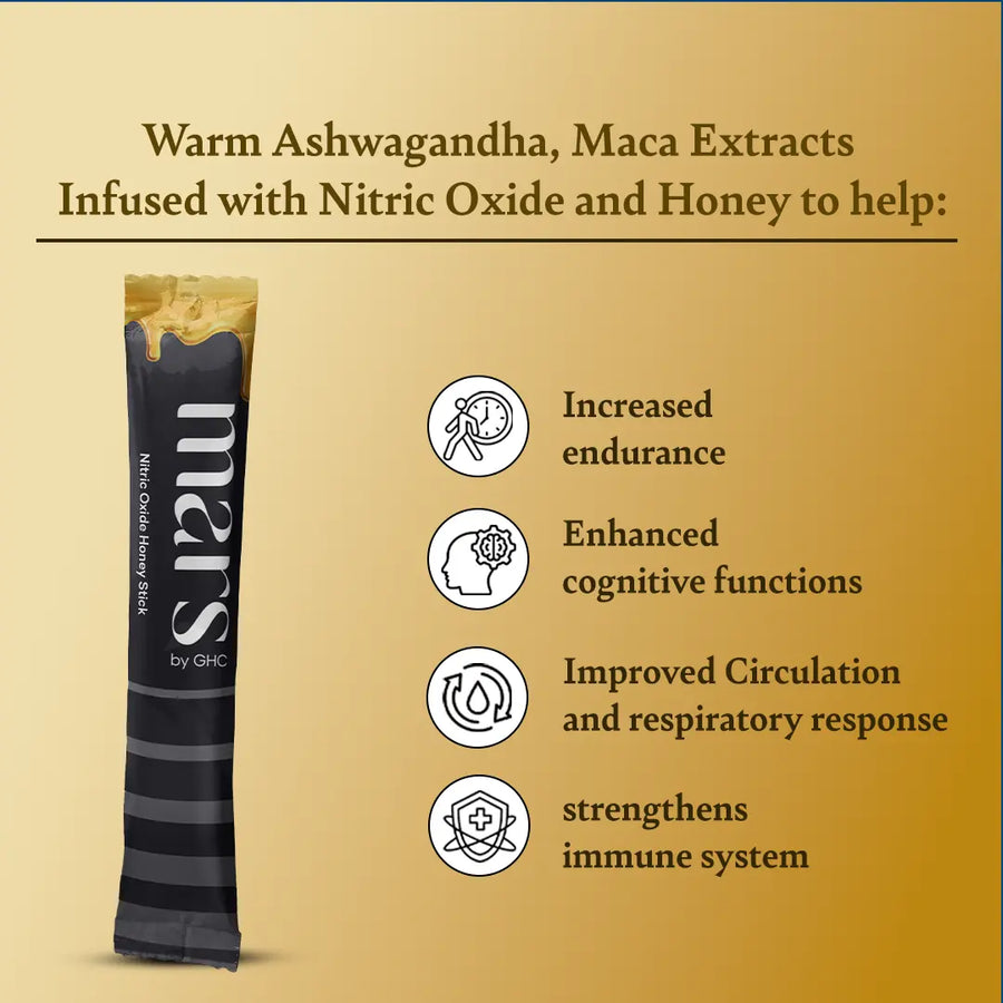 Ashwagandha Extract Honey Sticks - Mars Nitric Oxide Boost – Mars By GHC