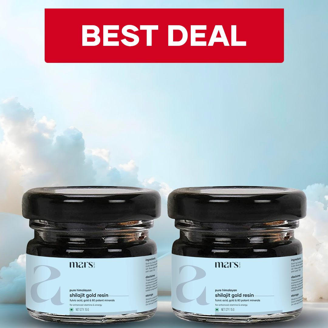 Pure Himalayan Shilajit Gold Resin with Ashwagandha|Mars by GHC