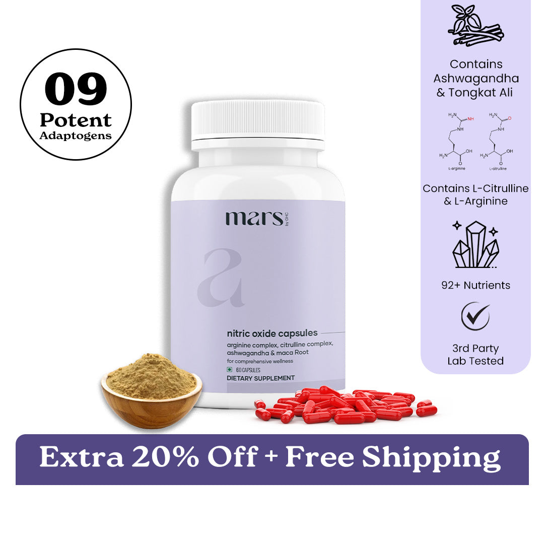Mars Nitric Oxide Capsules with L-Arginine, L-Citrulline & Adaptogens