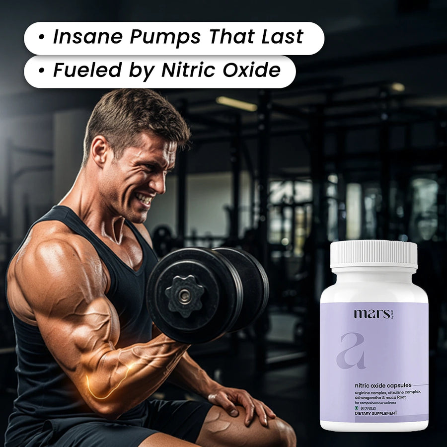 Mars Nitric Oxide capsules: A Natural Nitric Oxide Booster For Muscle Pump, Endurance and Strength