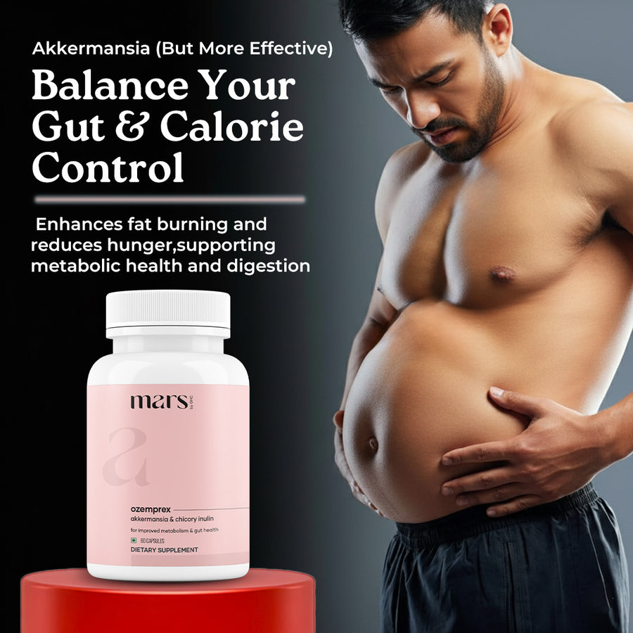 Mars OzemPrex: A Natural Akkermansia Booster with Improved GLP-1 Production, Gut Health & Calorie Control