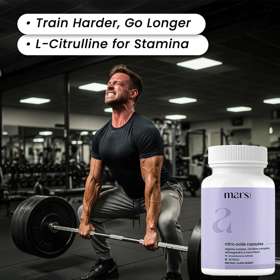 Mars Nitric Oxide capsules: A Natural Nitric Oxide Booster For Muscle Pump, Endurance and Strength