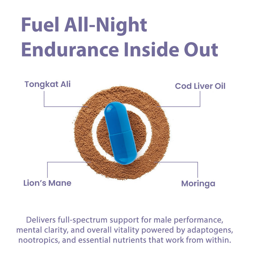 Mars Pure Lion’s Mane Caps - Unlock Monster Energy, Brain Power & All-Night Endurance