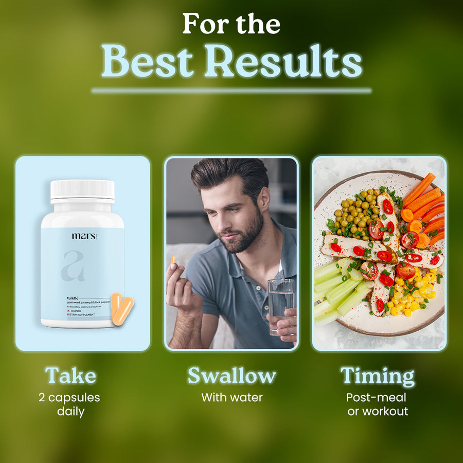 Mars TurkFlo: A Natural T-Level Booster For Better Blood Flow, Energy & Bedroom Game
