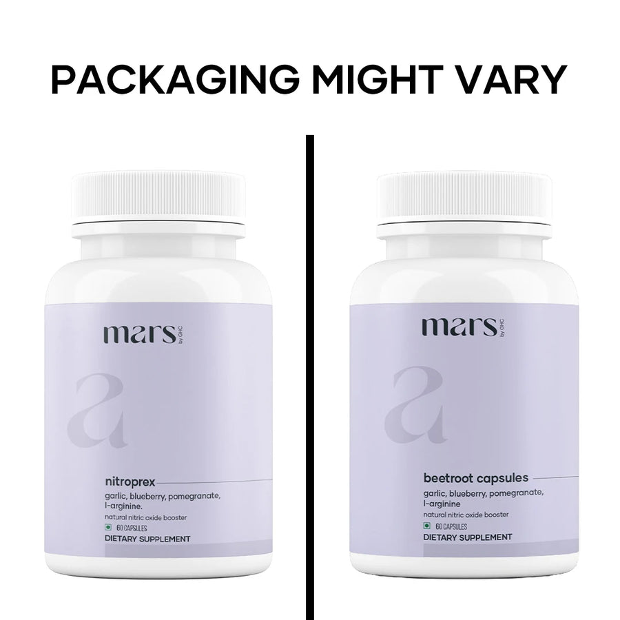 Mars NitroPrex – Natural Nitric Oxide Booster for Supercharge Blood Flow, Stamina & Performance