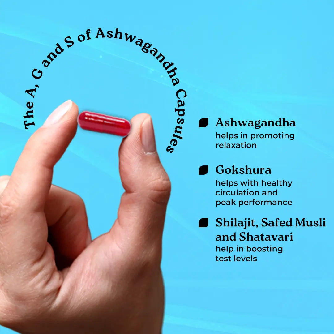 Mars Natural Ashwagandha Caps: Angereichert mit Shilajit und Safed Musli