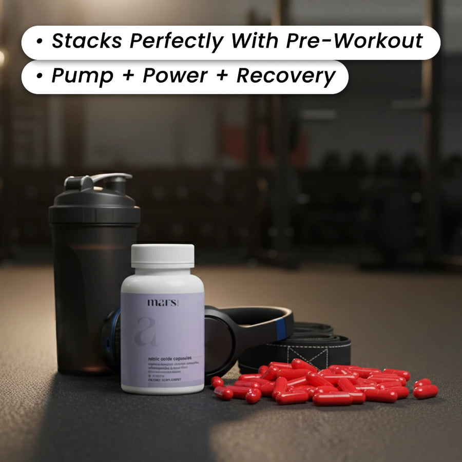 Mars Nitric Oxide capsules: A Natural Nitric Oxide Booster For Muscle Pump, Endurance and Strength