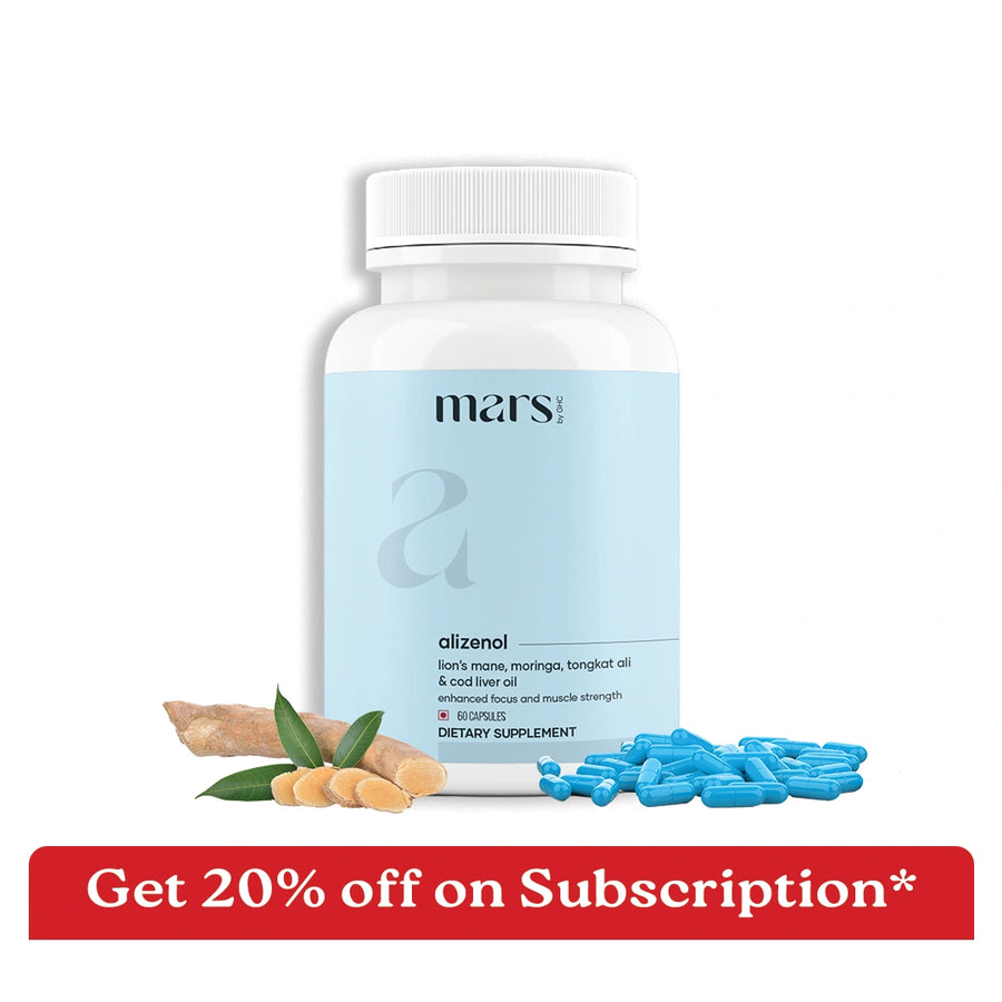 Mars Alizenol - Powered By Tongkat Ali, Moringa, Lions Mane