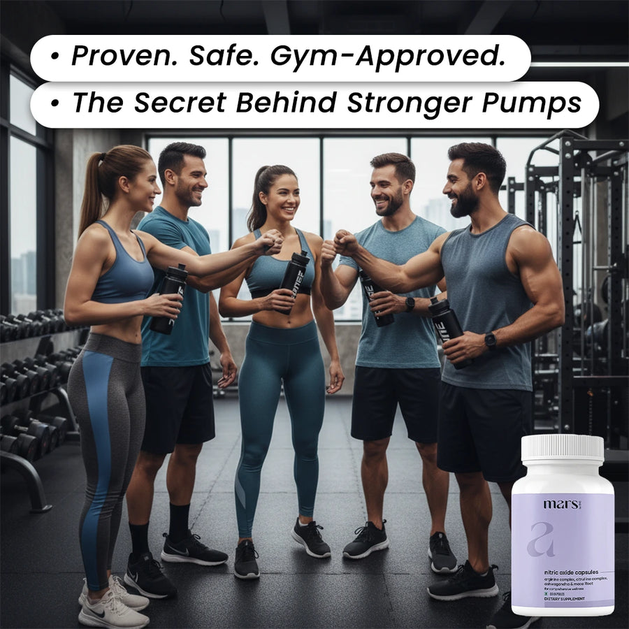 Mars Nitric Oxide capsules: A Natural Nitric Oxide Booster For Muscle Pump, Endurance and Strength