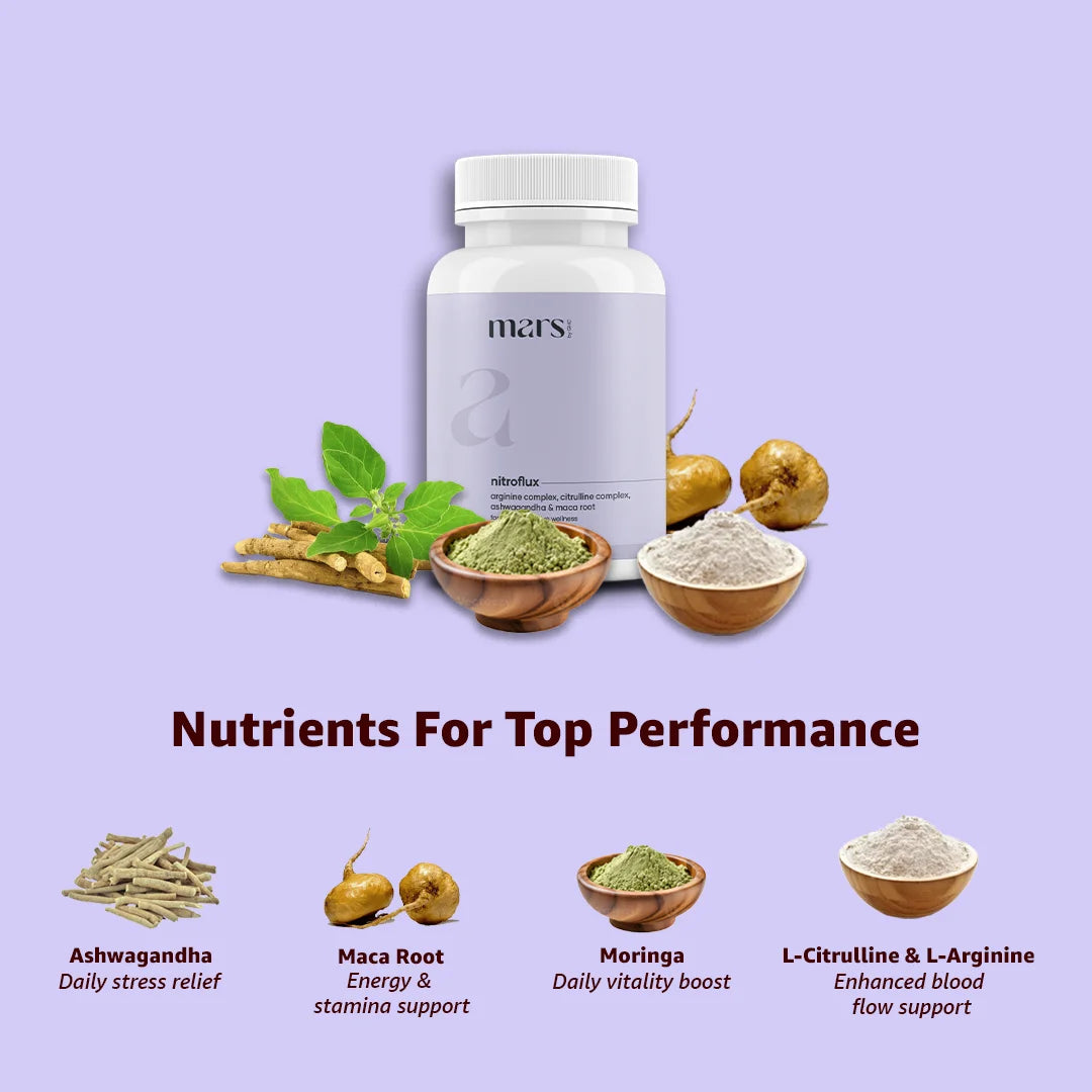Mars Nitric Oxide Capsules with L-Arginine, L-Citrulline