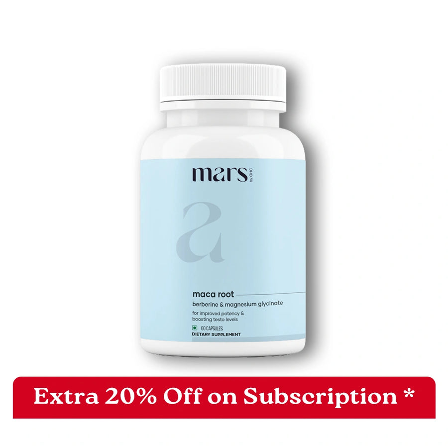 Mars Maca Root Caps (Ginseng): Powered With Magnesium & Berberine