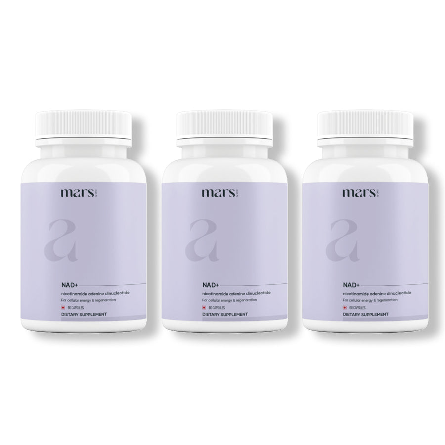 Mars NAD+ Capsules with NR, NMN & Vitamin B3 – Cellular Energy, Brain Health & Resilience Support (60N)