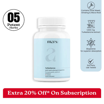 Mars Turkesterone Capsules: Powered with Goat Weed, Ginseng For Better T-Levels & Bedroom Game