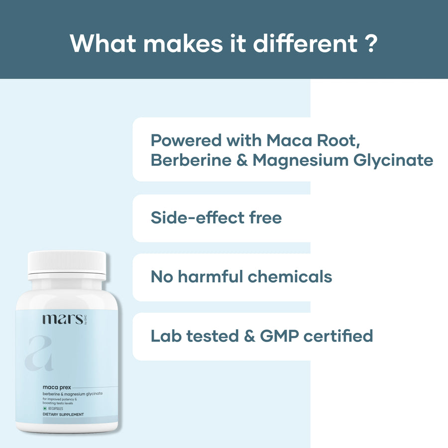 Mars MacaPrex: A Natural Maca Root Solution for ED, Stamina & PE