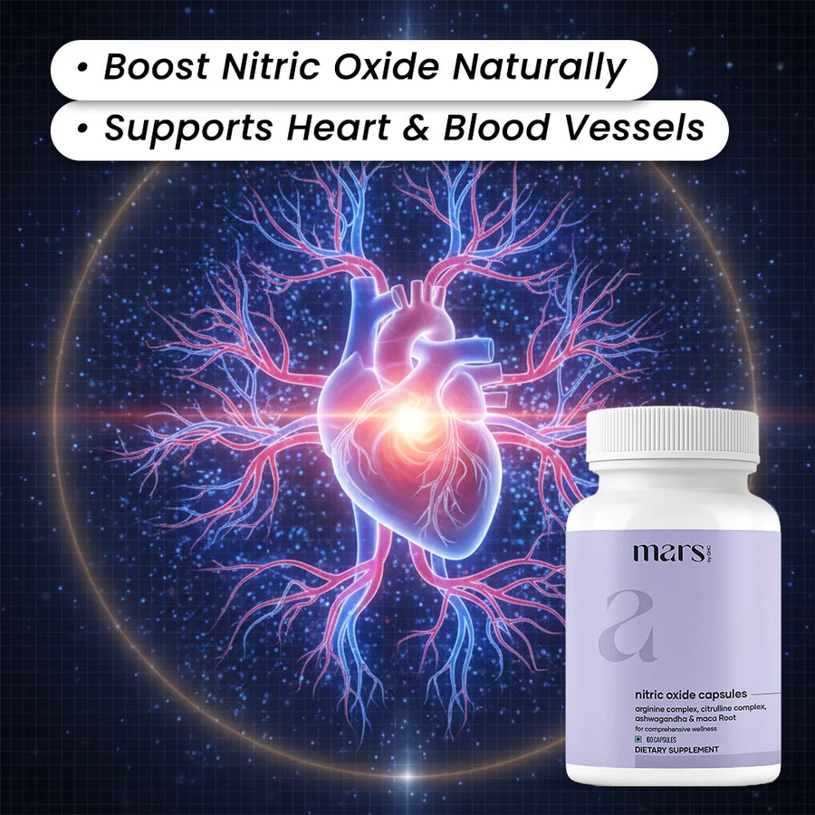 Mars Nitric Oxide capsules: A Natural Vitality & Circulation Booster for Youthful Stamina, Vitality & Bedroom Confidence