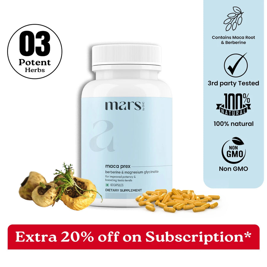 Mars MacaPrex: A Natural Maca Root Solution for ED, Stamina & PE