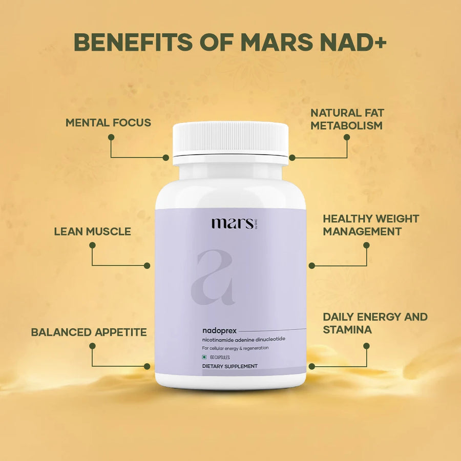 Mars NADoPrex: A NAD & CoQ10 Booster For Metabolism, Gut Health, & Energy