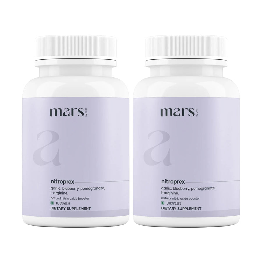 Mars NitroPrex – Natural Nitric Oxide Booster for Supercharge Blood Flow, Stamina & Performance
