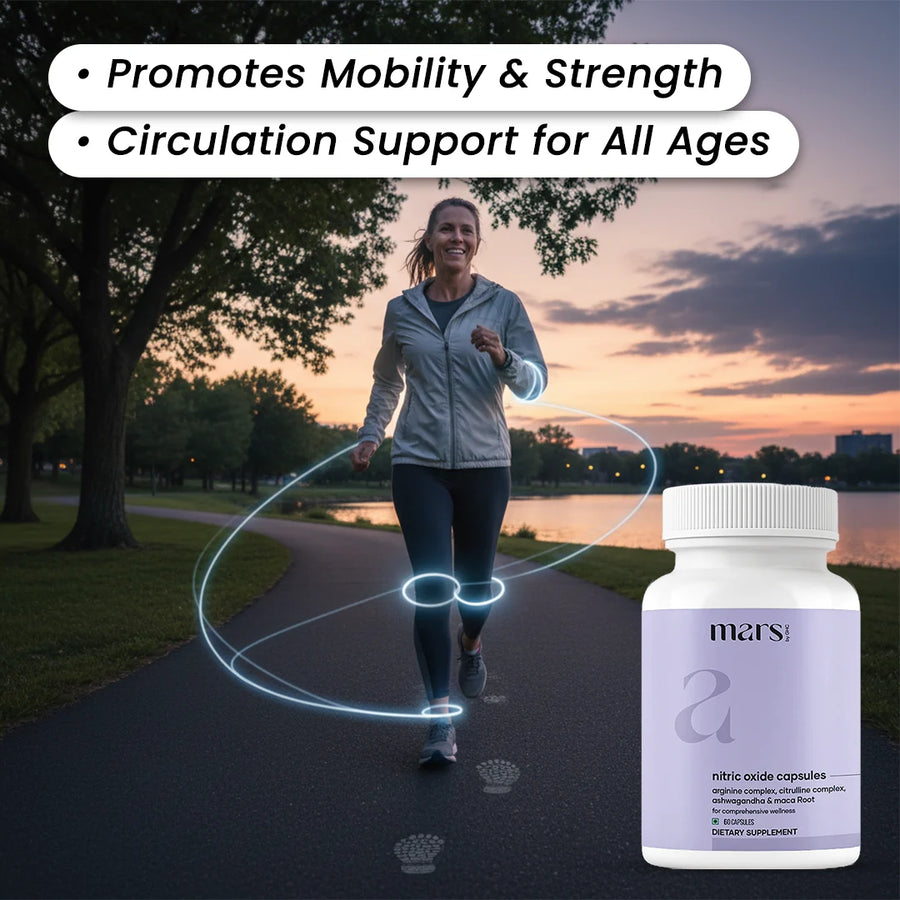 Mars Nitric Oxide capsules: A Natural Vitality & Circulation Booster for Youthful Stamina, Vitality & Bedroom Confidence